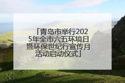 青岛市举行2025年全市六五环境日暨环保世纪行宣传月活动启动仪式