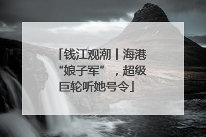 钱江观潮丨海港“娘子军”，超级巨轮听她号令