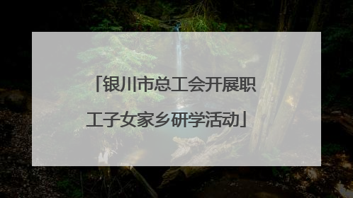 银川市总工会开展职工子女家乡研学活动