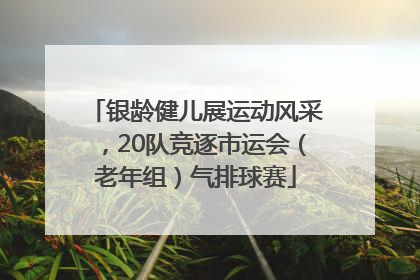 银龄健儿展运动风采，20队竞逐市运会（老年组）气排球赛