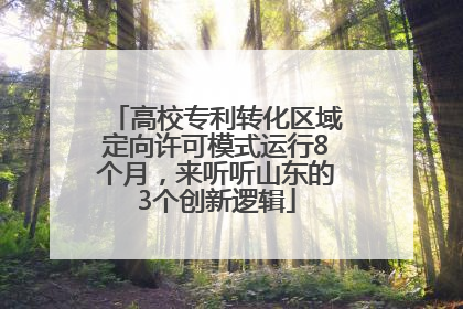 高校专利转化区域定向许可模式运行8个月，来听听山东的3个创新逻辑