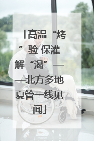 高温“烤”验 保灌解“渴”——北方多地夏管一线见闻