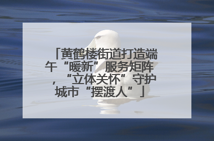 黄鹤楼街道打造端午“暖新”服务矩阵，“立体关怀”守护城市“摆渡人”