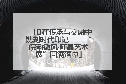 ﻿在传承与交融中镌刻时代印记——“皖韵徽风·师晶艺术展”圆满落幕
