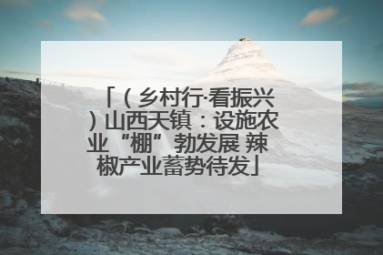 （乡村行·看振兴）山西天镇：设施农业“棚”勃发展 辣椒产业蓄势待发