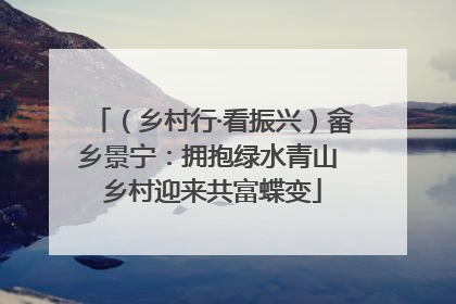 （乡村行·看振兴）畲乡景宁：拥抱绿水青山 乡村迎来共富蝶变
