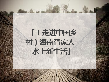 （走进中国乡村）海南疍家人 水上新生活
