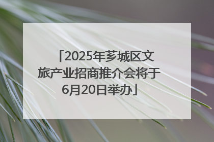 2025年芗城区文旅产业招商推介会将于6月20日举办