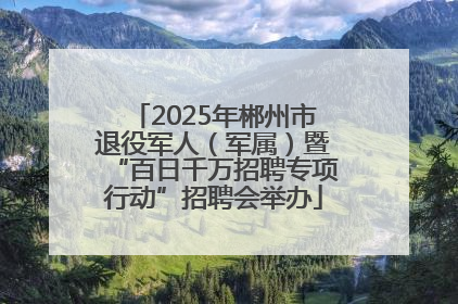 2025年郴州市退役军人（军属）暨“百日千万招聘专项行动”招聘会举办