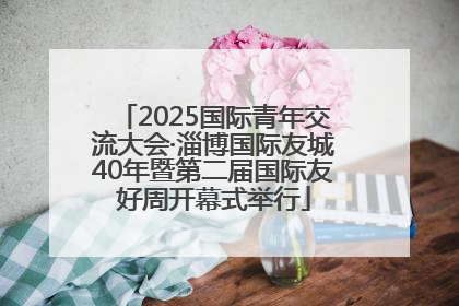2025国际青年交流大会·淄博国际友城40年暨第二届国际友好周开幕式举行