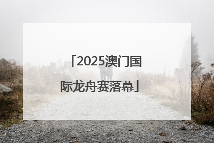 2025澳门国际龙舟赛落幕