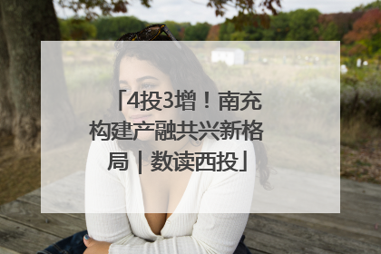 4投3增！南充构建产融共兴新格局｜数读西投