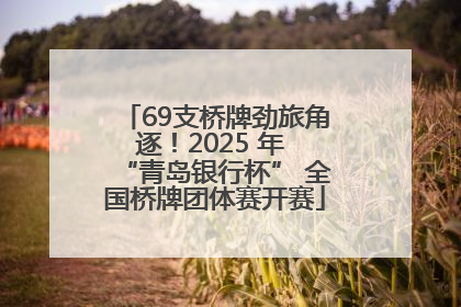 69支桥牌劲旅角逐！2025 年 “青岛银行杯” 全国桥牌团体赛开赛