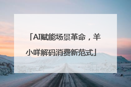 AI赋能场景革命，羊小咩解码消费新范式