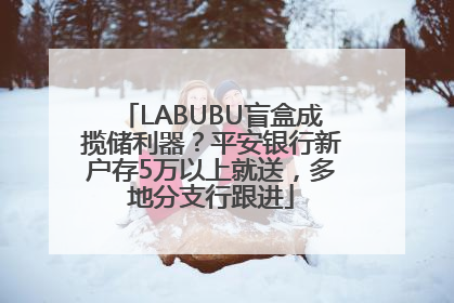 LABUBU盲盒成揽储利器？平安银行新户存5万以上就送，多地分支行跟进